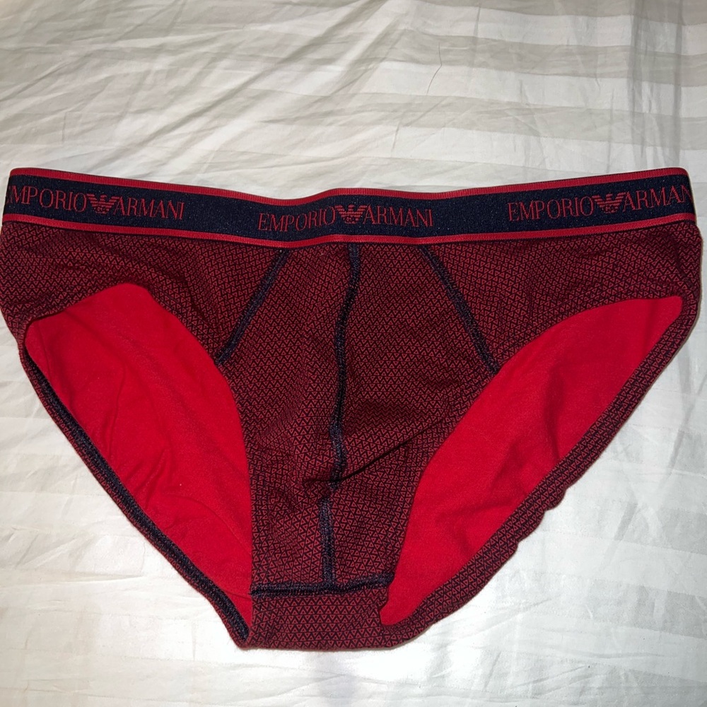 Emporio Armani Red print briefs